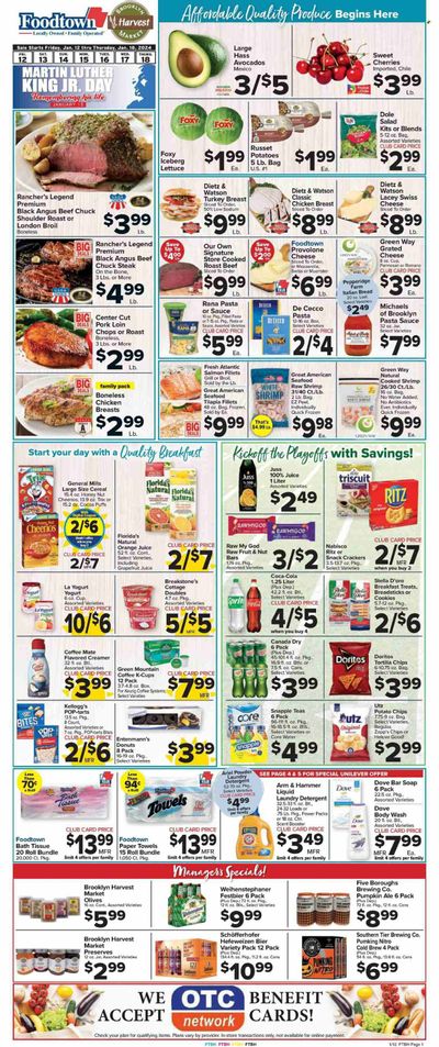 Foodtown (NJ, NY, PA) Weekly Ad Flyer Specials January 12 to January 18, 2024