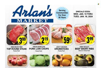 Arlan's Market (TX) Weekly Ad Flyer Specials January 10 to January 16, 2024