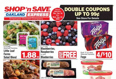 Shop ‘n Save Express (MD, PA, WV) Weekly Ad Flyer Specials January 18 to January 24, 2024