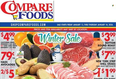 Compare Foods (CT, MD, NC, NJ, NY, RI) Weekly Ad Flyer Specials January 12 to January 18, 2024