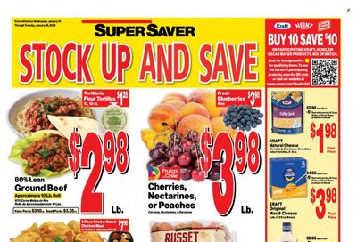 Super Saver Weekly Ad Flyer Specials January 10 to January 16, 2024