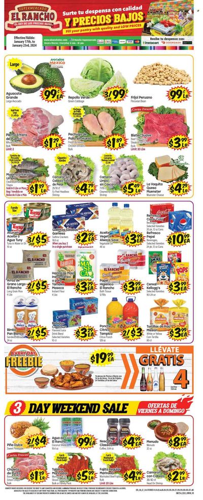 El Rancho (TX) Weekly Ad Flyer Specials January 17 to January 23, 2024