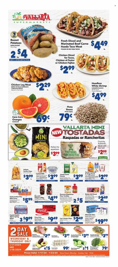 Vallarta (CA) Weekly Ad Flyer Specials January 17 to January 23, 2024