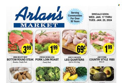 Arlan's Market (TX) Weekly Ad Flyer Specials January 17 to January 23, 2024