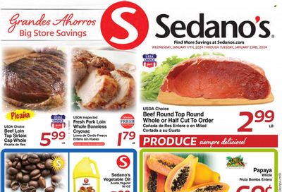 Sedano's (FL) Weekly Ad Flyer Specials January 17 to January 23, 2024
