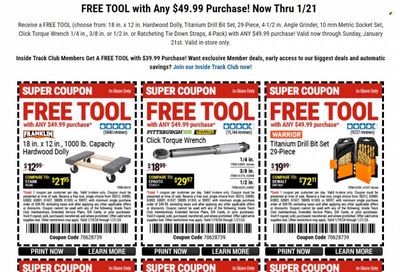 Harbor Freight Weekly Ad Flyer Specials January 19 to January 21, 2024