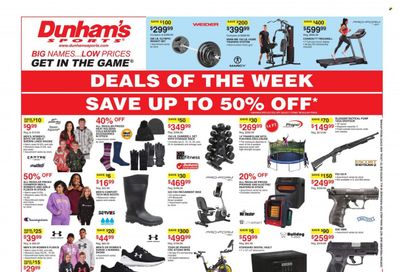 Dunham's Sports (IN, MI, MN, PA, SD, WI) Weekly Ad Flyer Specials January 20 to January 25, 2024