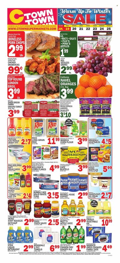 C-Town (CT, FL, MA, NJ, NY, PA) Weekly Ad Flyer Specials January 19 to January 25, 2024