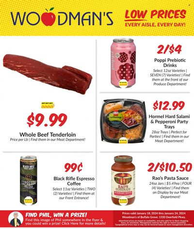 Woodman's Markets (IL, WI) Weekly Ad Flyer Specials January 18 to January 24, 2024