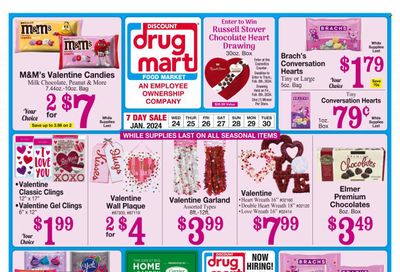 Discount Drug Mart (OH) Weekly Ad Flyer Specials January 24 to January 30, 2024
