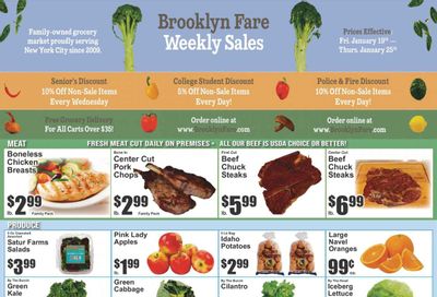 Brooklyn Fare (NY) Weekly Ad Flyer Specials January 19 to January 25, 2024