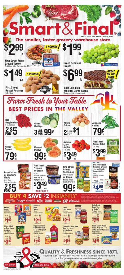 Smart & Final (AZ) Weekly Ad Flyer Specials January 24 to January 30, 2024