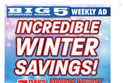 Big 5 (AZ, CA, CO, ID, NM, OR, UT, WA) Weekly Ad Flyer Specials January 22 to January 24, 2024