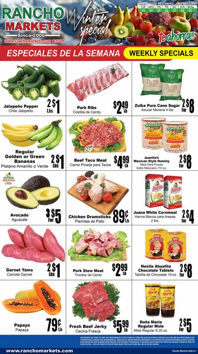 Rancho Markets (UT) Weekly Ad Flyer Specials January 23 to January 29, 2024