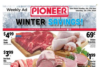 Pioneer Supermarkets (NJ, NY) Weekly Ad Flyer Specials January 21 to January 27, 2024