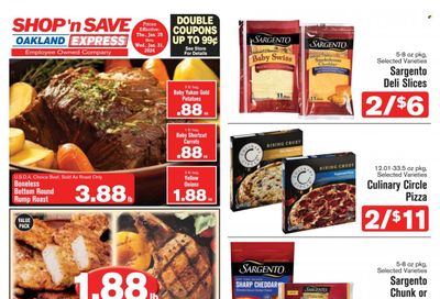 Shop ‘n Save Express (MD, PA, WV) Weekly Ad Flyer Specials January 25 to January 31, 2024