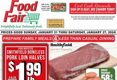 Food Fair Market (KY, OH, WV) Weekly Ad Flyer Specials January 21 to January 27, 2024