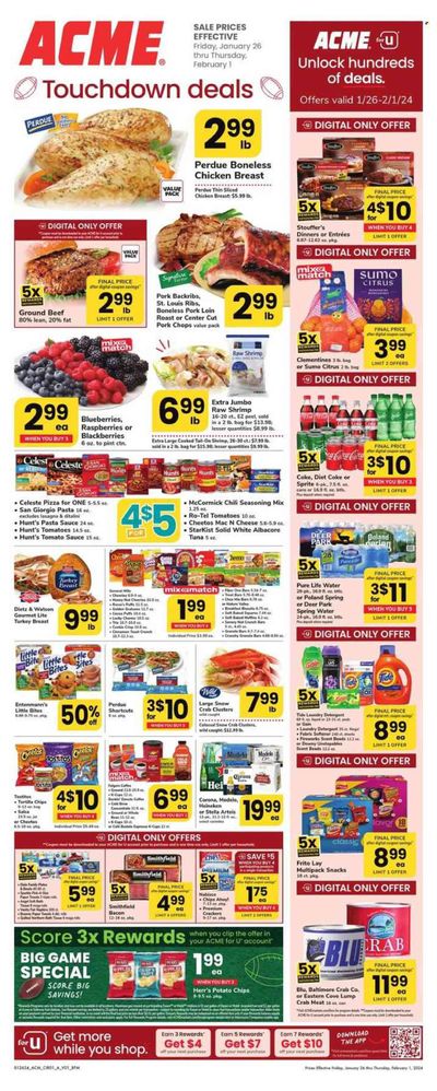 ACME (DE, NJ, NY, PA) Weekly Ad Flyer Specials January 26 to February 1, 2024