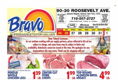 Bravo Supermarkets (CT, FL, MA, NJ, NY, PA) Weekly Ad Flyer Specials January 26 to February 1, 2024