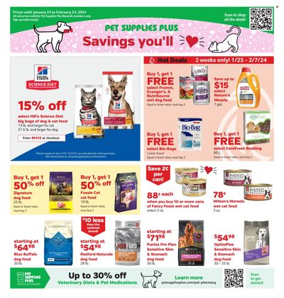Pet Supplies Plus Weekly Ad Flyer Specials January 25 to February 23, 2024
