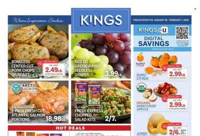 Kings Food Markets (CT, NJ, NY) Weekly Ad Flyer Specials January 26 to February 1, 2024