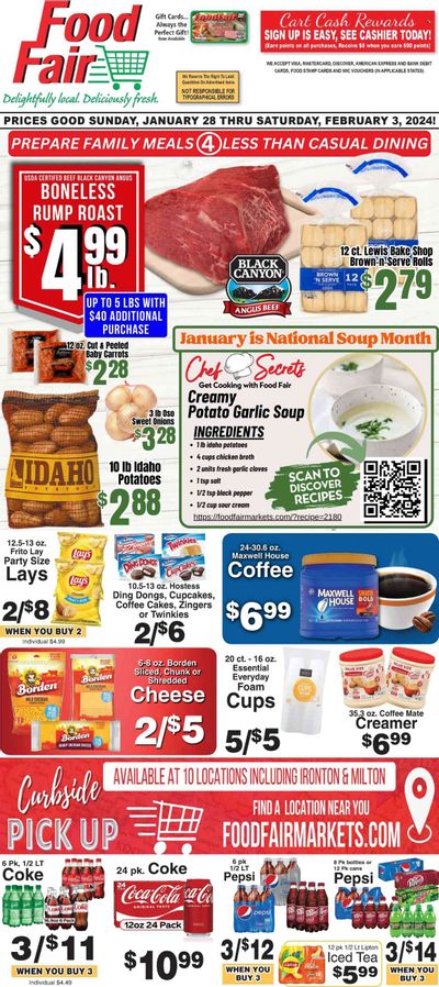 Food Fair Market (KY, OH, WV) Weekly Ad Flyer Specials January 28 to February 3, 2024