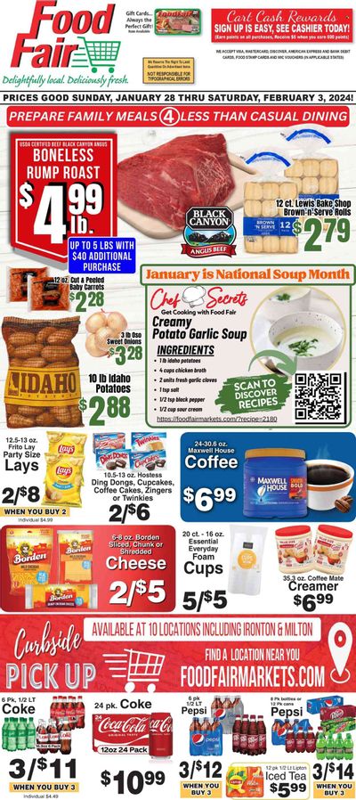 Food Fair Market (KY, OH, WV) Weekly Ad Flyer Specials January 28 to February 3, 2024