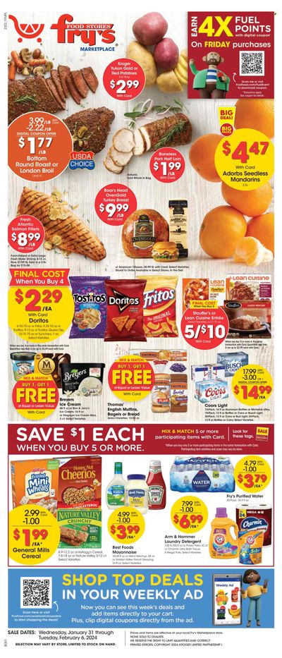 Fry’s (AZ) Weekly Ad Flyer Specials January 31 to February 6, 2024