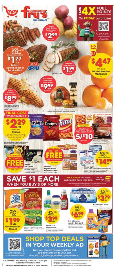 Fry’s (AZ) Weekly Ad Flyer Specials January 31 to February 6, 2024