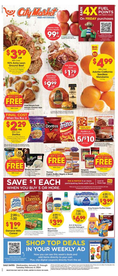 City Market (CO, UT, WY) Weekly Ad Flyer Specials January 31 to February 6, 2024