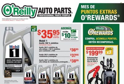 O'Reilly Auto Parts Weekly Ad Flyer Specials January 31 to February 27, 2024