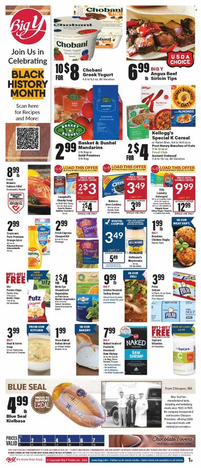 Big Y (MA) Weekly Ad Flyer Specials February 1 to February 7, 2024