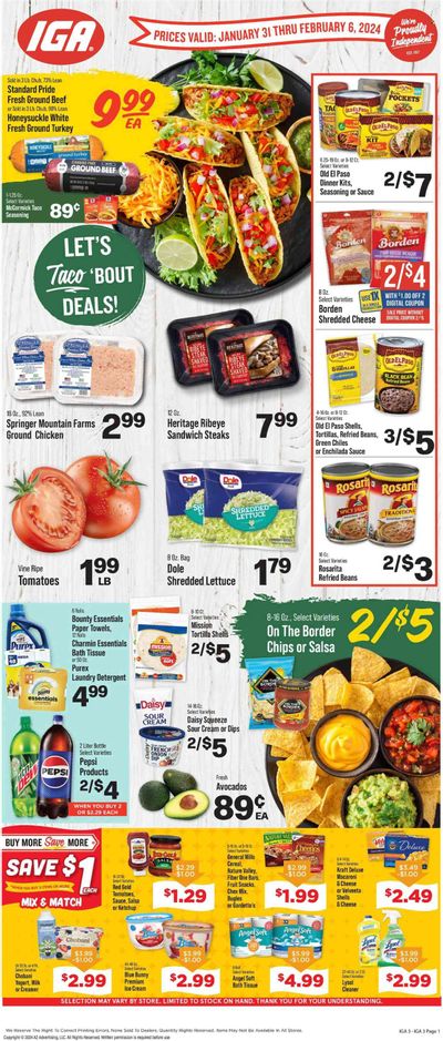 IGA (KY) Weekly Ad Flyer Specials January 31 to February 6, 2024