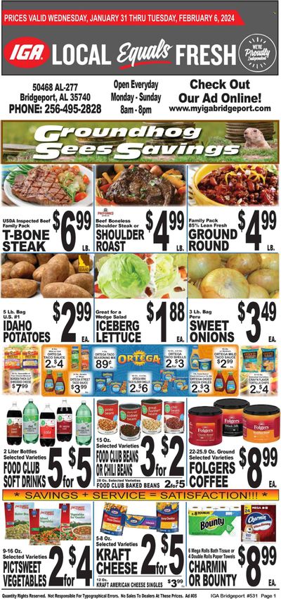 IGA (50) Weekly Ad Flyer Specials January 31 to February 6, 2024