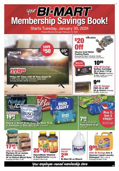 Bi-Mart (ID, OR, WA) Weekly Ad Flyer Specials January 30 to February 12, 2024