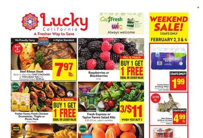 Lucky California Weekly Ad Flyer Specials January 31 to February 6, 2024