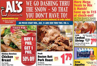 Al's Supermarket (IN) Weekly Ad Flyer Specials January 31 to February 6, 2024