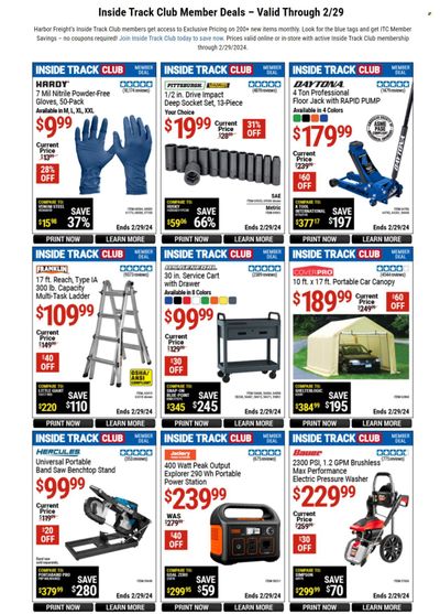 Harbor Freight Weekly Ad Flyer Specials February 2 to February 29, 2024