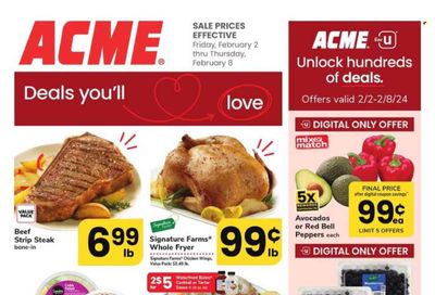 ACME (DE, NJ, NY, PA) Weekly Ad Flyer Specials February 2 to February 8, 2024