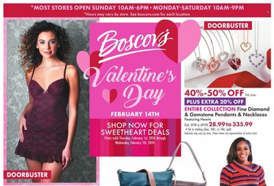 Boscov's (CT, DE, MD, NJ, NY, PA) Weekly Ad Flyer Specials February 1 to February 7, 2024