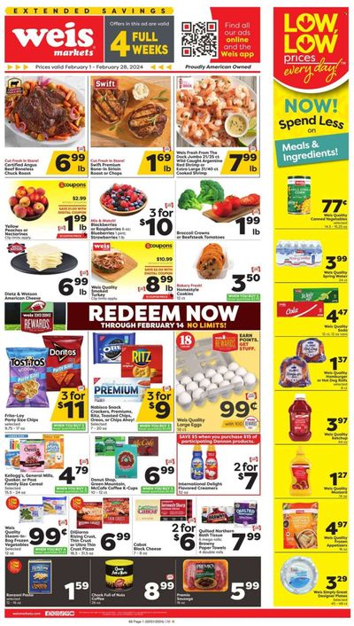 Weis (MD, NY, PA) Weekly Ad Flyer Specials February 1 to February 28, 2024