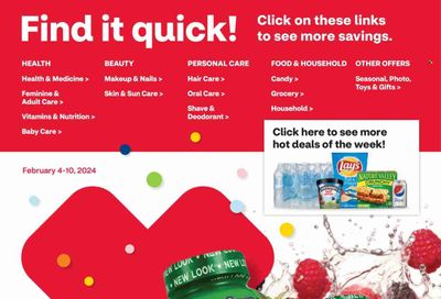 CVS Pharmacy Weekly Ad Flyer Specials February 4 to February 10, 2024