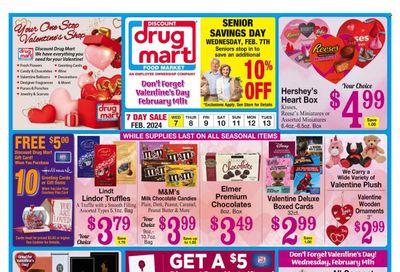 Discount Drug Mart (OH) Weekly Ad Flyer Specials February 7 to February 13, 2024