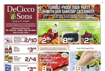 DeCicco & Sons (NY) Weekly Ad Flyer Specials February 2 to February 8, 2024