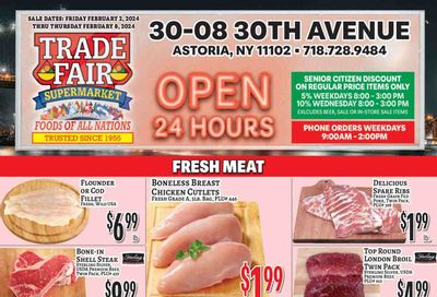 Trade Fair Supermarket (NY) Weekly Ad Flyer Specials February 2 to February 8, 2024