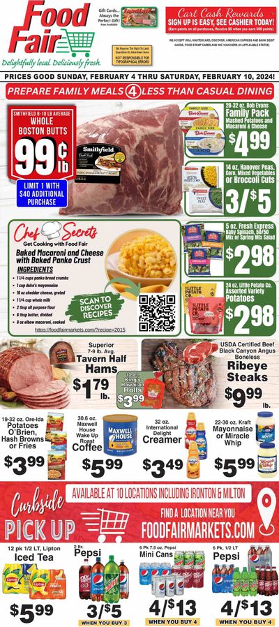 Food Fair Market (KY, OH, WV) Weekly Ad Flyer Specials February 4 to February 10, 2024