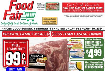 Food Fair Market (KY, OH, WV) Weekly Ad Flyer Specials February 4 to February 10, 2024