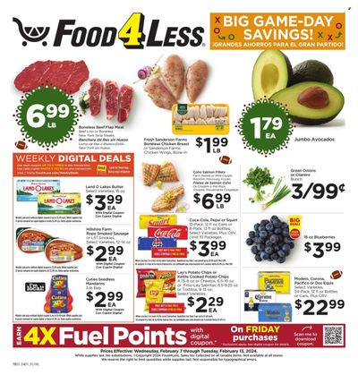 Food 4 Less (CA) Weekly Ad Flyer Specials February 7 to February 13, 2024