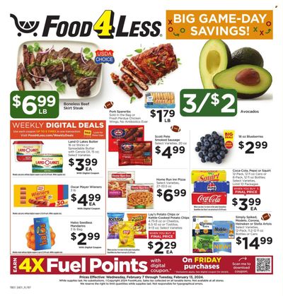 Food 4 Less (IN) Weekly Ad Flyer Specials February 7 to February 13, 2024