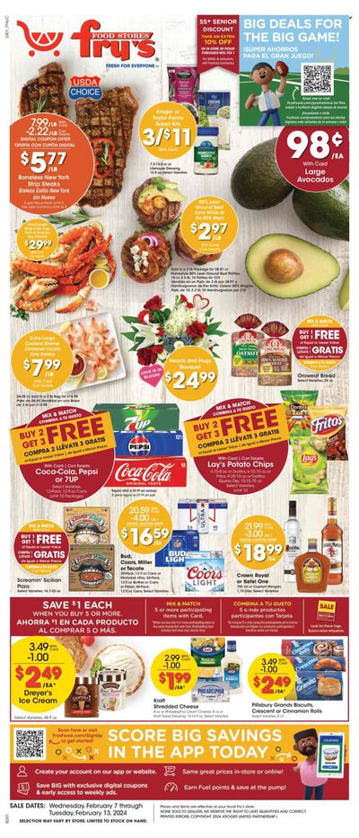 Fry’s (AZ) Weekly Ad Flyer Specials February 7 to February 13, 2024